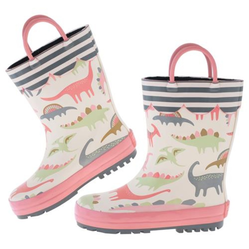 Stephen Joseph Rain Boots - Pink Dino