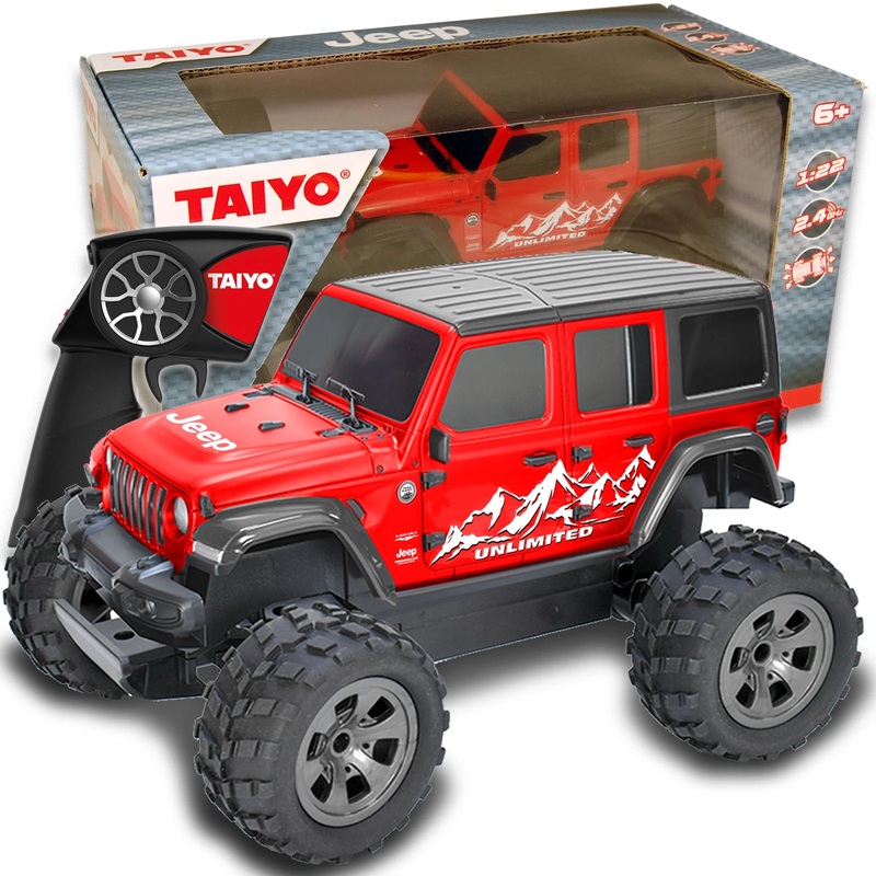 Taiyo Remote Control Red Jeep - 1:22 Scale