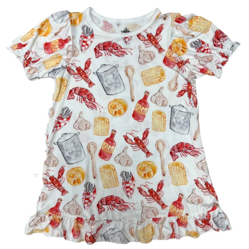 Belle Cher Crawfish Boil Bamboo Nightgown