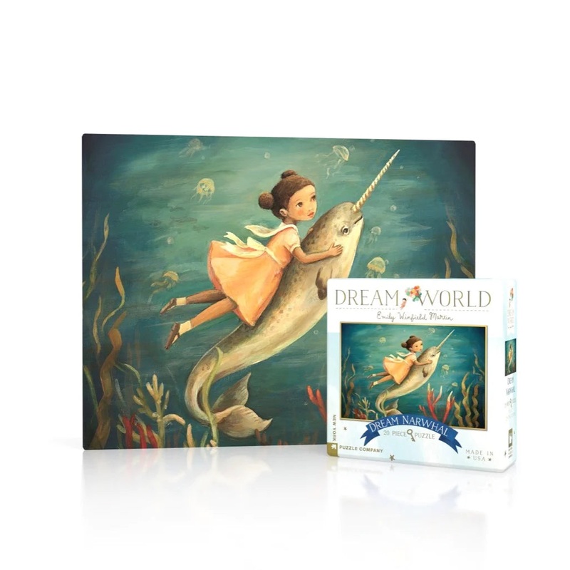 Dream World 20Pc Mini Puzzle - Dream Narwhal