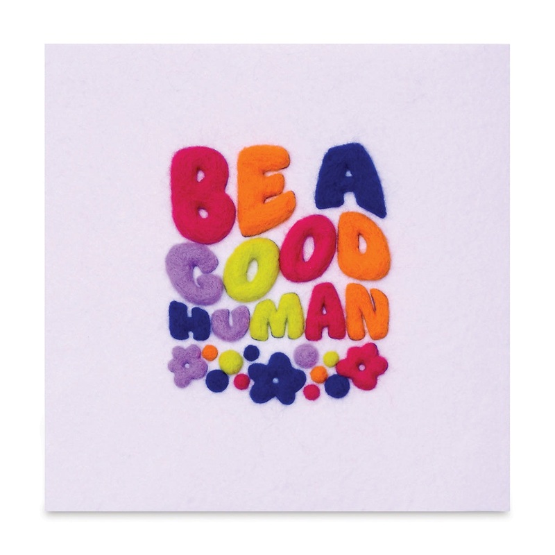 iScream Be A Good Human Wool Felting Kit