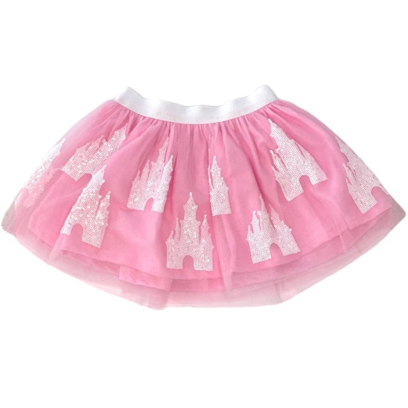 Pink Castle Sequin Tutu Skirt
