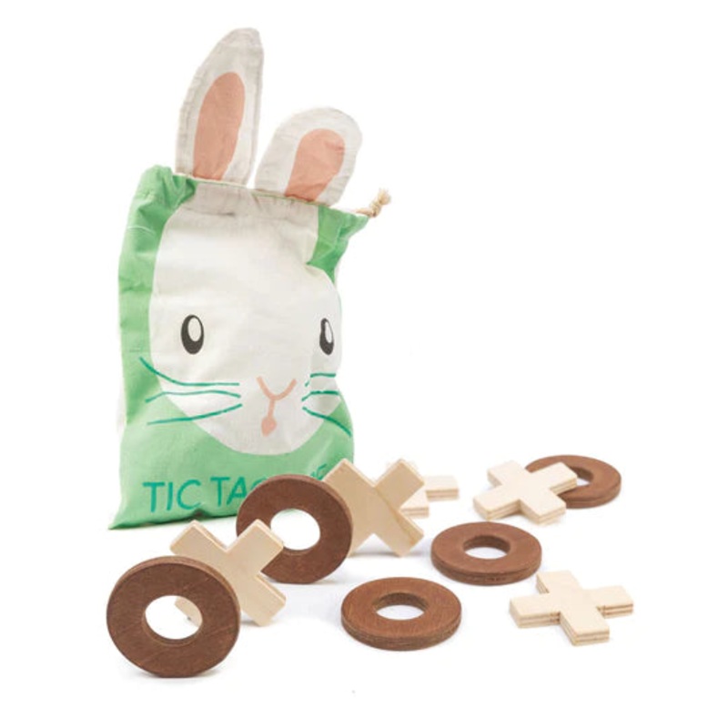 Tenderleaf Wooden Bunny Tic Tac Toe