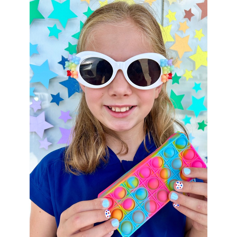 Bari Lynn Gummy Bear Sunglasses w/ Popper Case