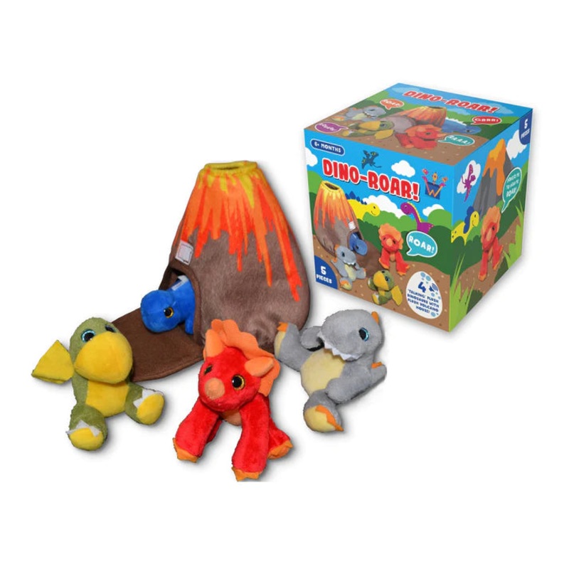 Dino Roar! - Four Noisy Plush Dinosaurs