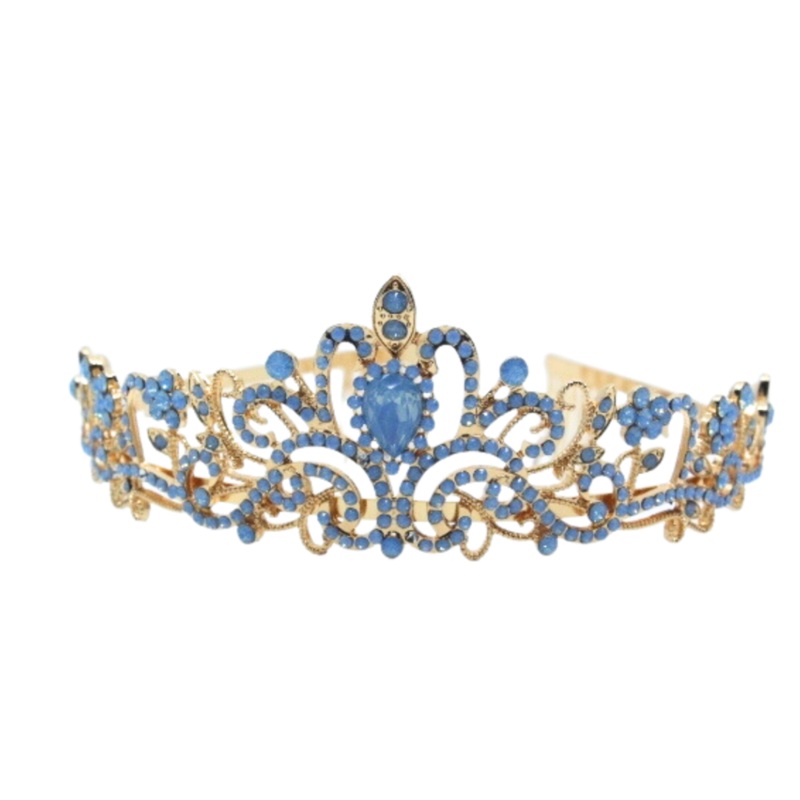 Fun Fety Blue Bejeweled Tiara