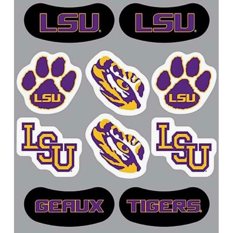 Game Faces Variety Tigers Temp Face Tattoos