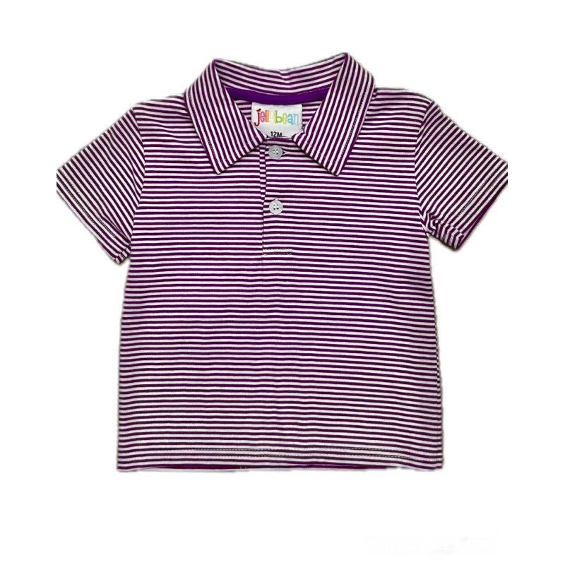 Jelly Bean Purple Stripe Polo