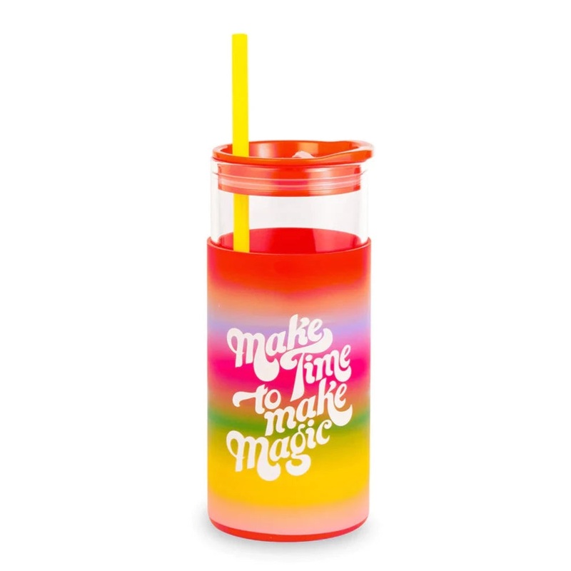 Make Time to Make Magic Glass Tumbler