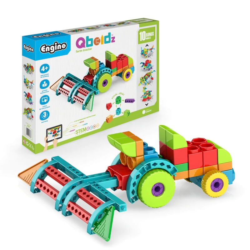 QBOIDZ Farm Tractor with 10 BONUS Models