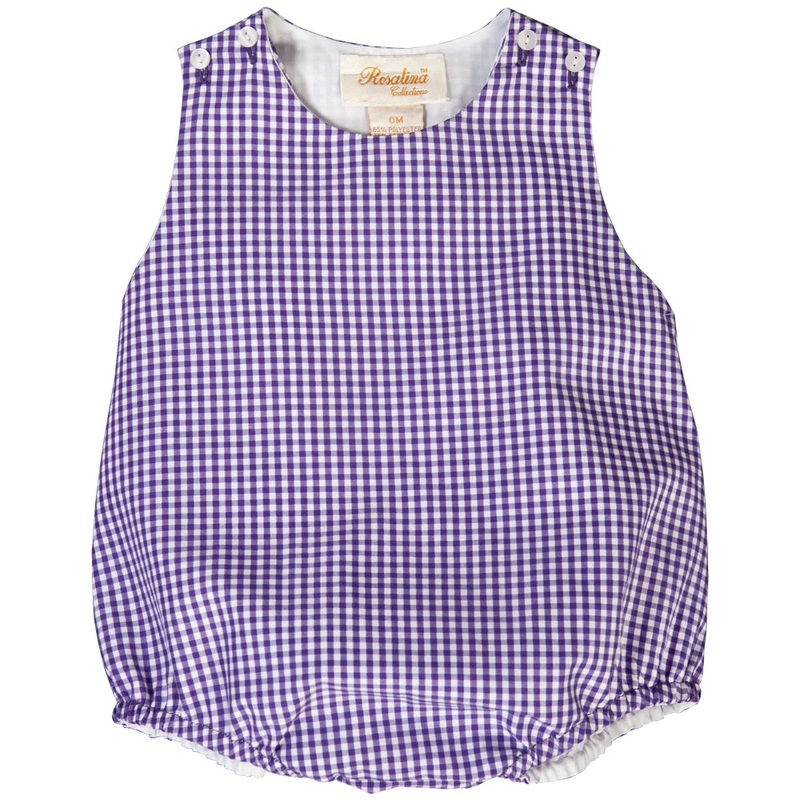 Rosalina Unisex Gingham Bubble- purple