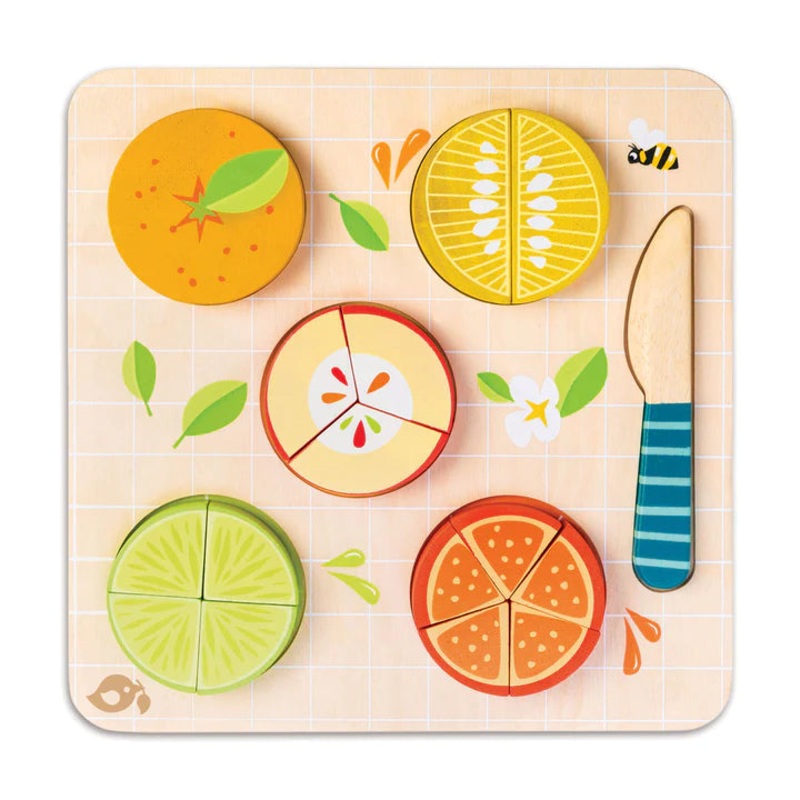 Tenderleaf Citrus Fractions Wooden Play Food