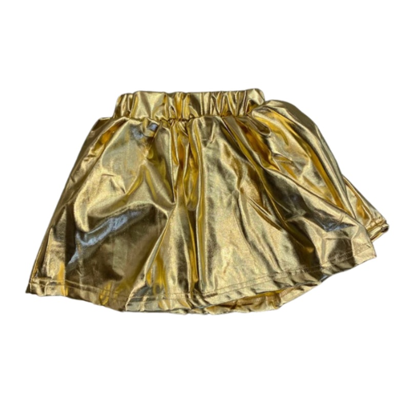 Blended Spirit Gold Metallic Skort