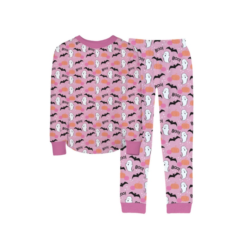 Jane Marie Hey Boo! 2Pc Pink Pajama Set