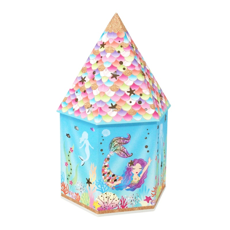 Pink Poppy Shimmering Mermaid Color Changing Lantern