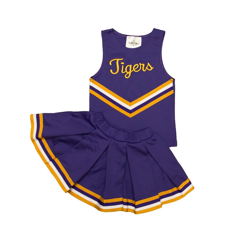 Purple Tigers Cheer 2Pc Uniform