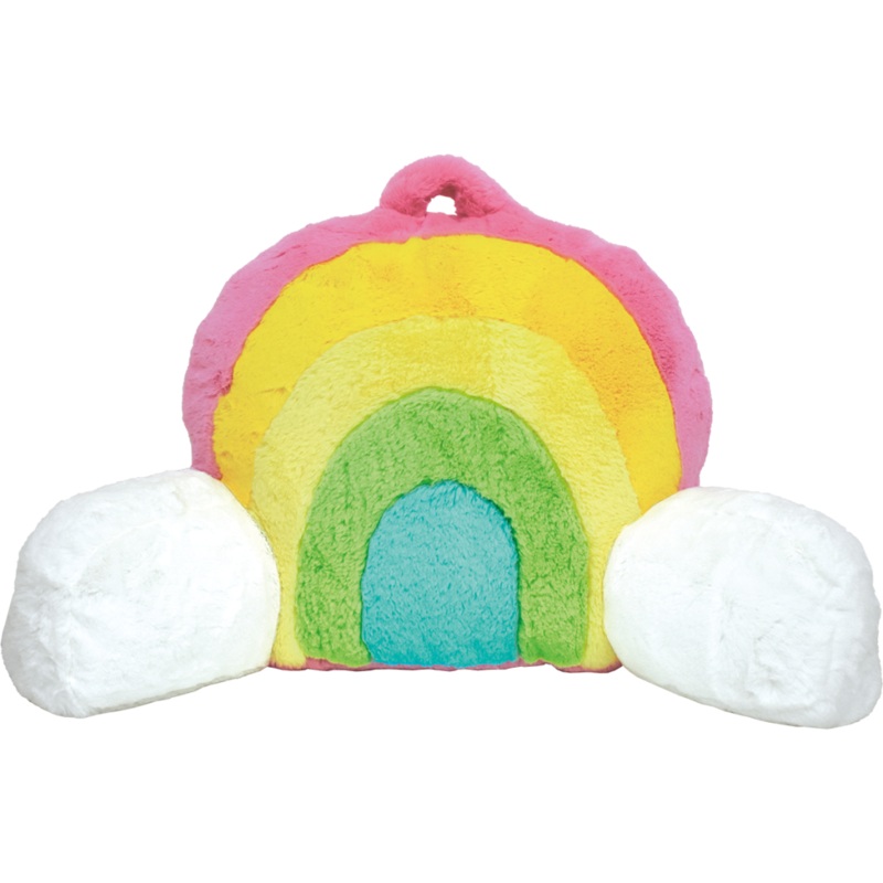 Rainbow Furry Plush Lounge Pillow