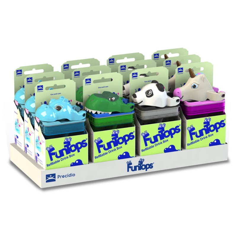 Refillable Eco-Friendly Drink Box - Animals