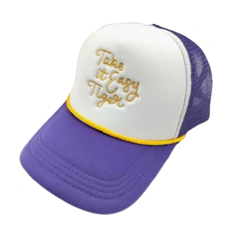 Take it Easy Tiger Embroidered Trucker Hat