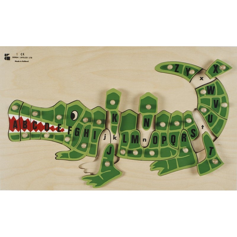 ABC Wooden Alligator Puzzle