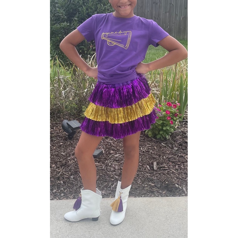 Blended Spirit Purple & Gold Tinsel Skirt
