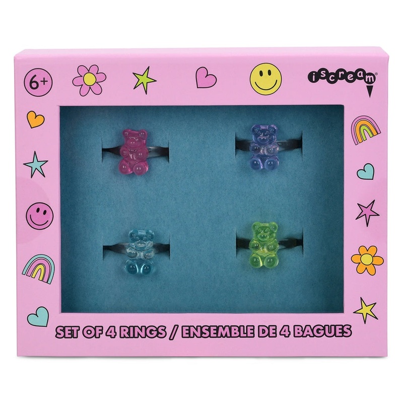 iScream 4Pk Gummy Bear Rings