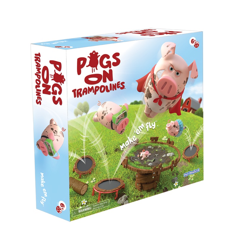 Pigs on Trampolines Board Game
