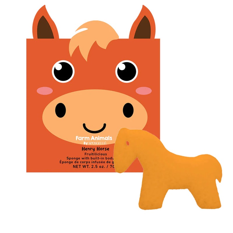Spongelle Sponge Farm Animals - Henry Horse
