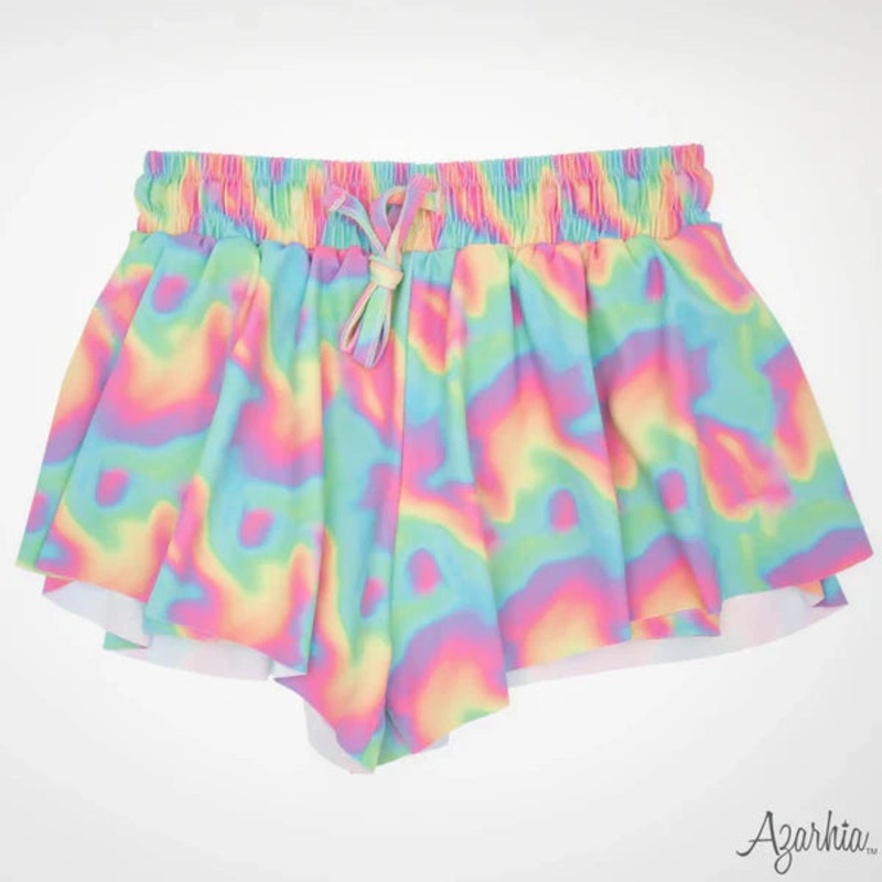 Azarhia Butterfly Shorts - Neon Wave