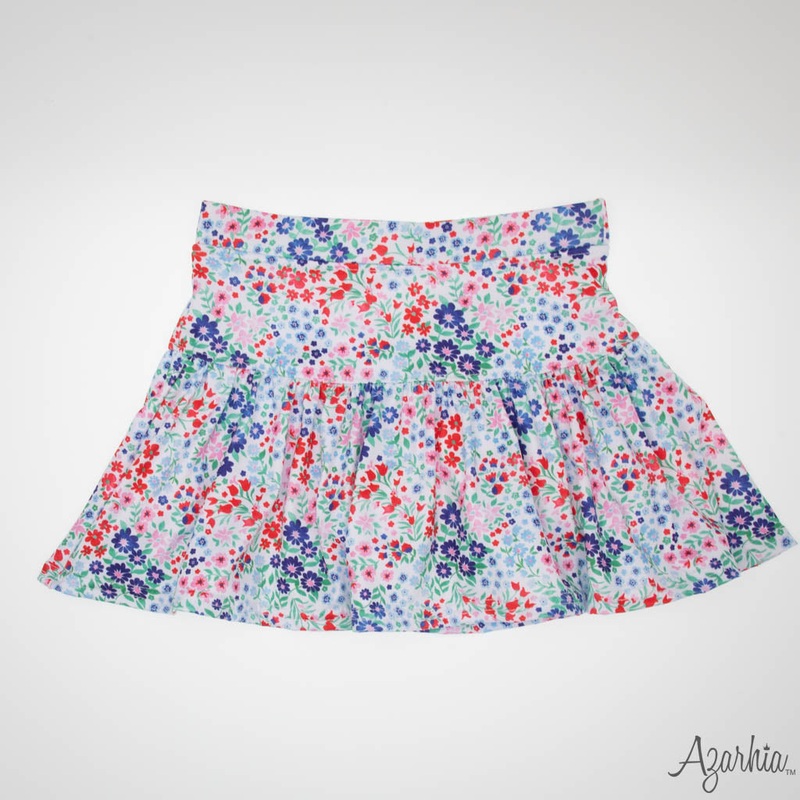 Azarhia Liberty Flowers Gathered Skort