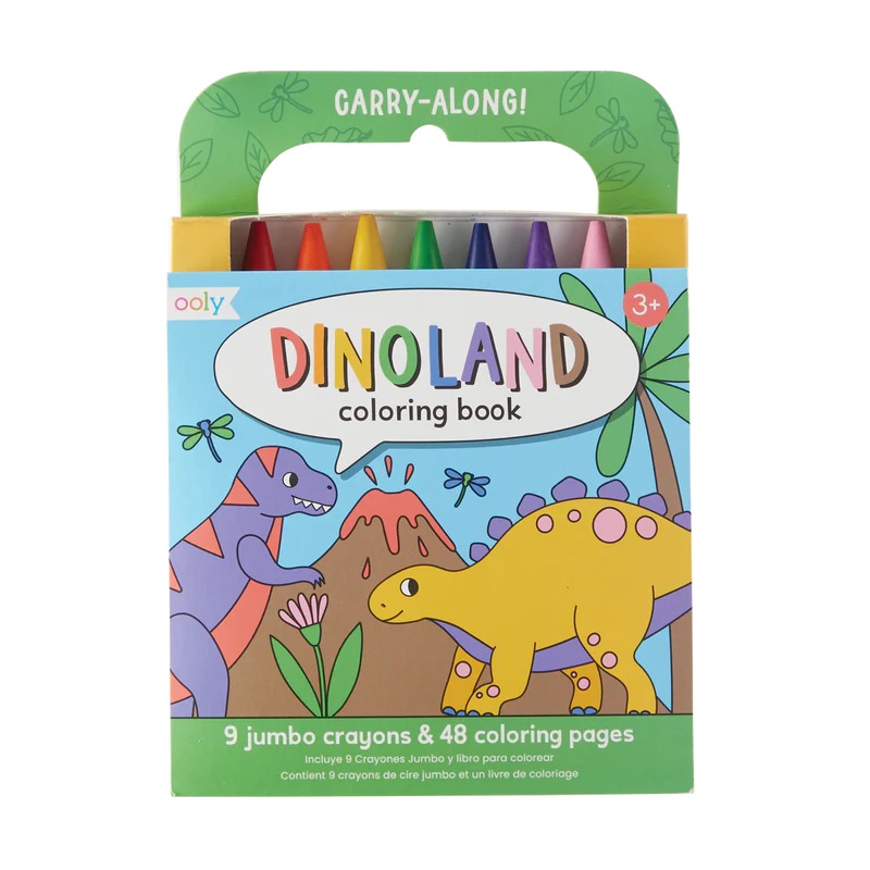 Carry Along Crayon & Coloring Book Set - Dinoland