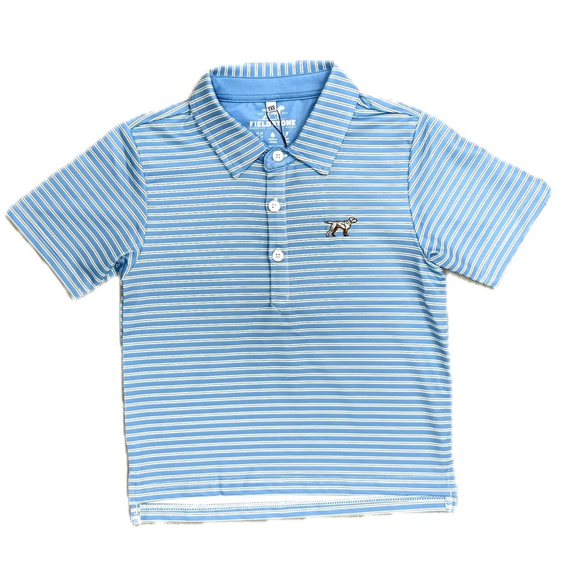 Fieldstone Youth Carlisle Polo - Blue/Green