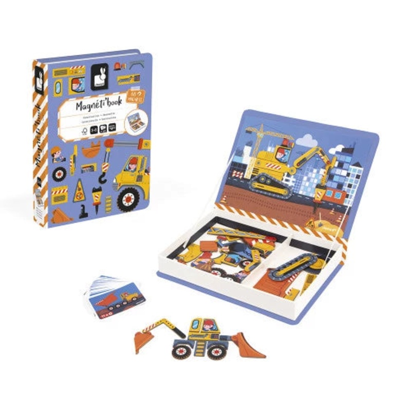 Janod Construction Magnetic Book