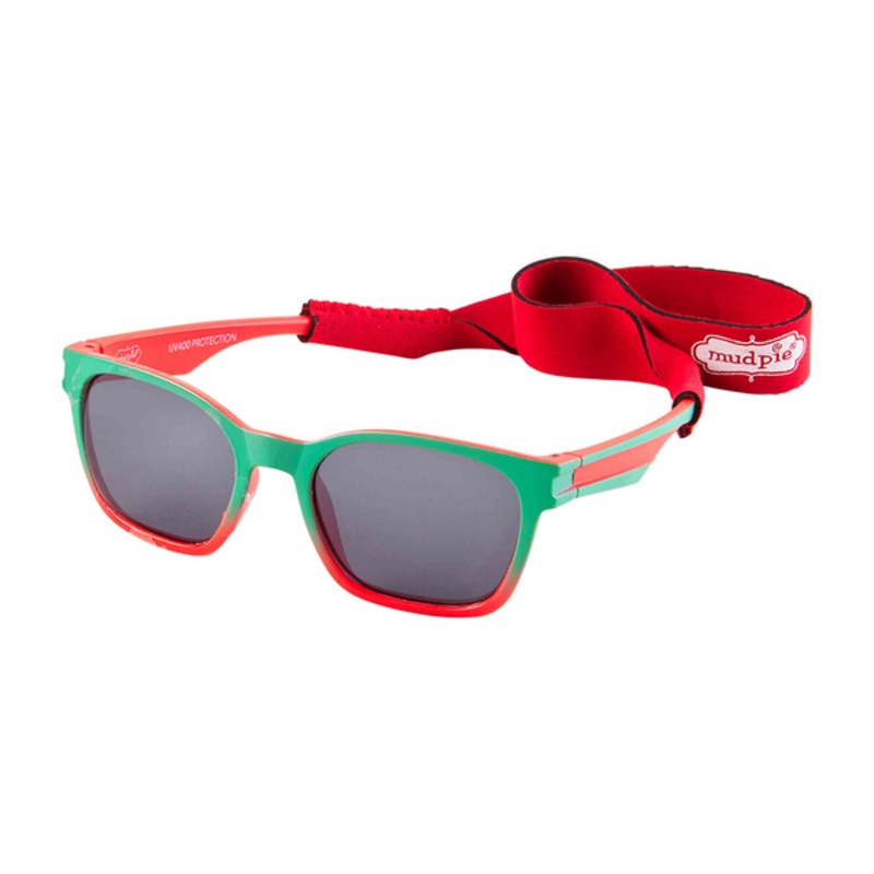 Mudpie Toddler Aqua Sunglasses & Neoprene Neck Strap
