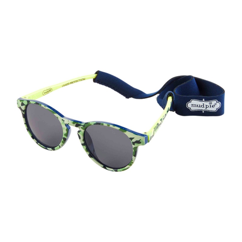 Mudpie Toddler Camo Sunglasses & Neoprene Neck Strap