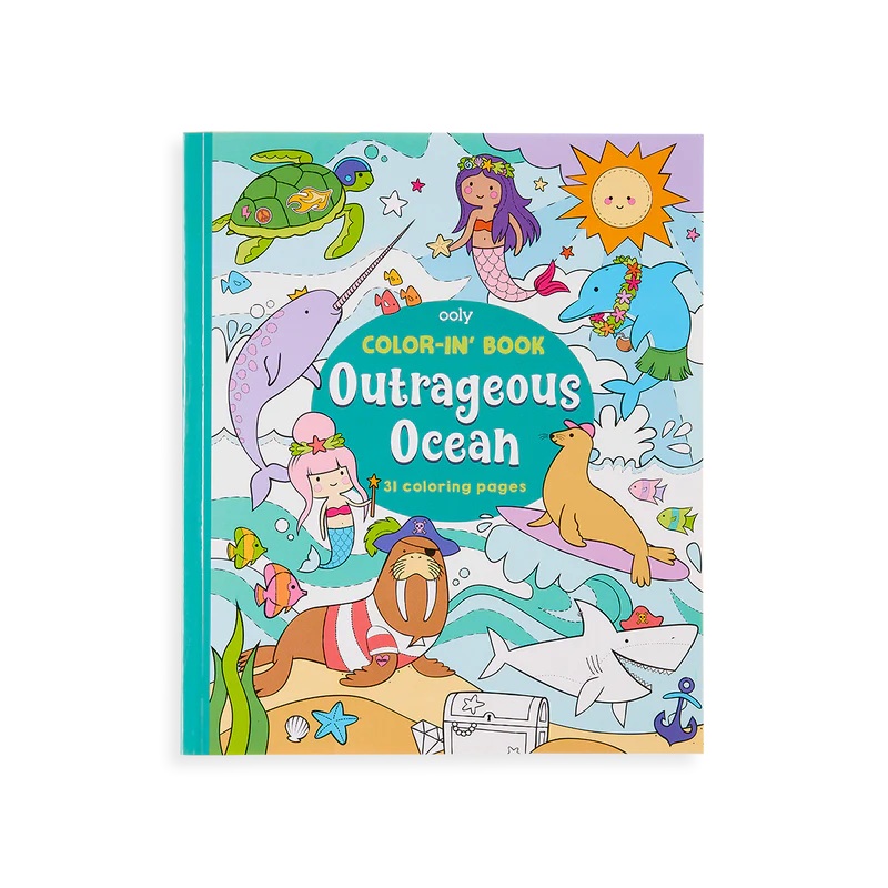 Ooly Outrageous Ocean Color-In' Book