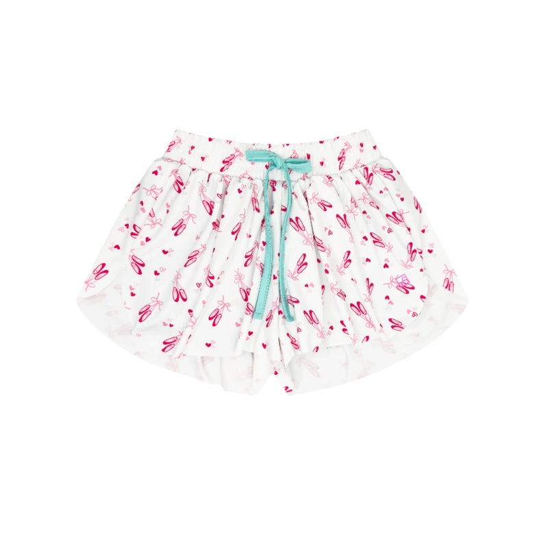 Set Athleisure Tatum Shorts - Tiny Dancer, Totally turquoise Stripe