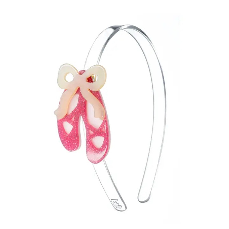Acrylic Headband - Pink Ballet Slippers