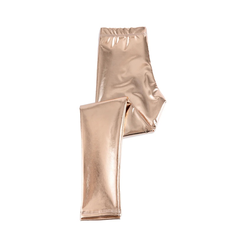 Great Pretenders Gold Metallic Love Life Leggings