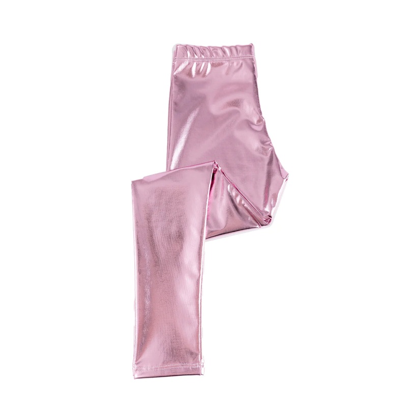 Great Pretenders Pink Metallic Love Life Leggings