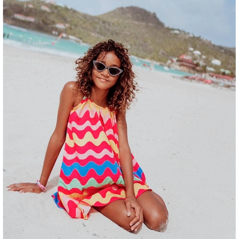 Lola and the Boys Wave Beads Tank Dress