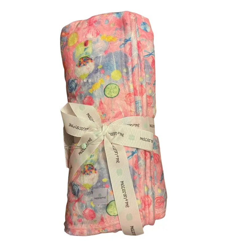 Macaron + Me Plush Blanket - Candy Shop