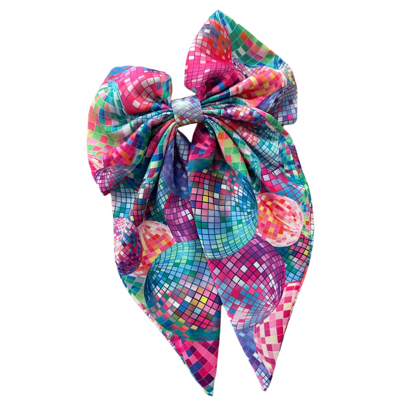 Sunshine Society Disco Queen Silky Hair Bow