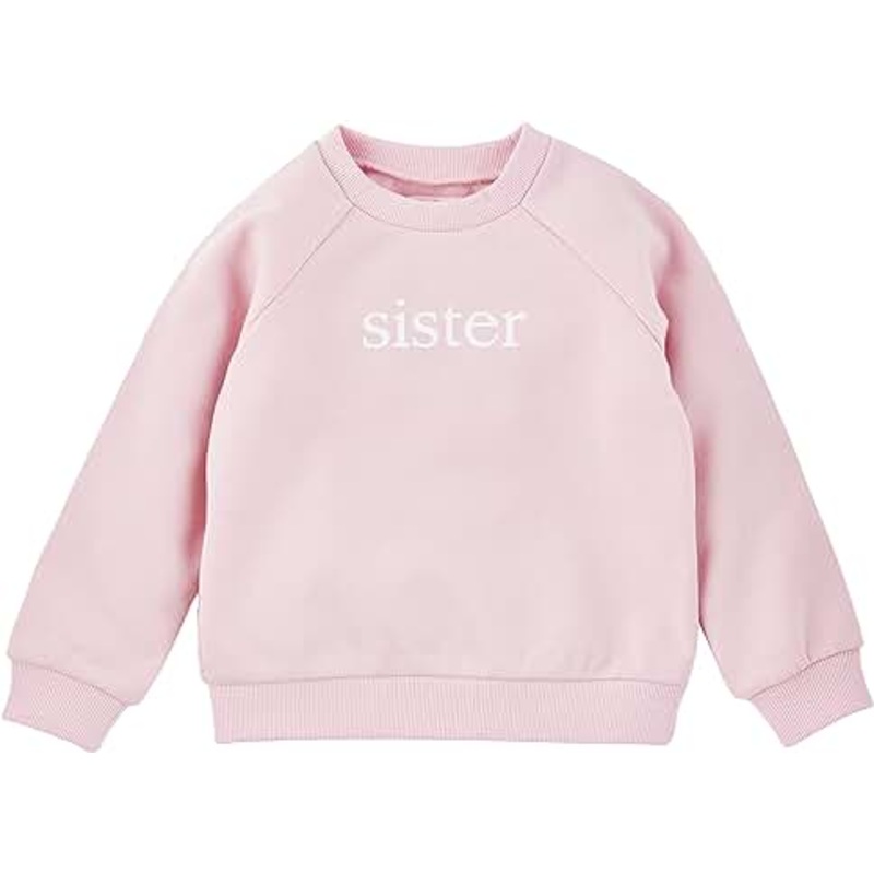 4/5 Pink French Terry Sister Sweatshirt