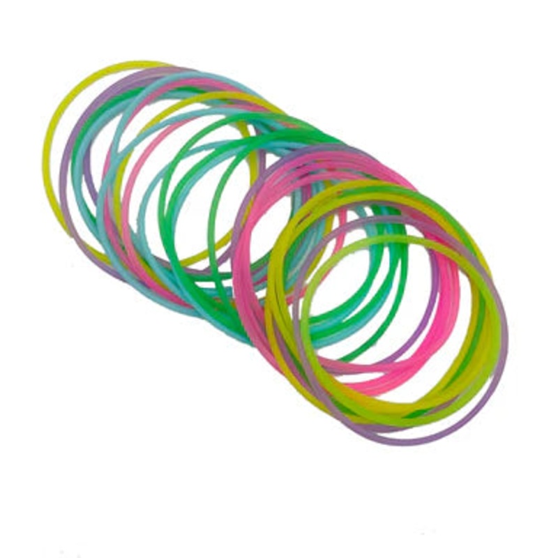 Azarhia 25Pk Neon Jelly Bracelet Set