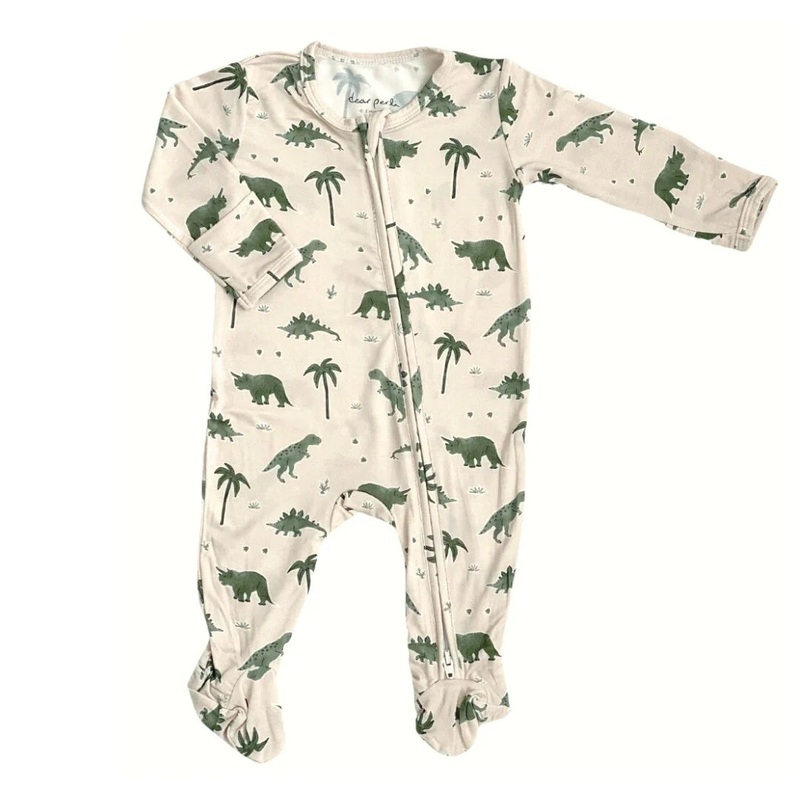 Dear Perli Dinosaur Bamboo Footie