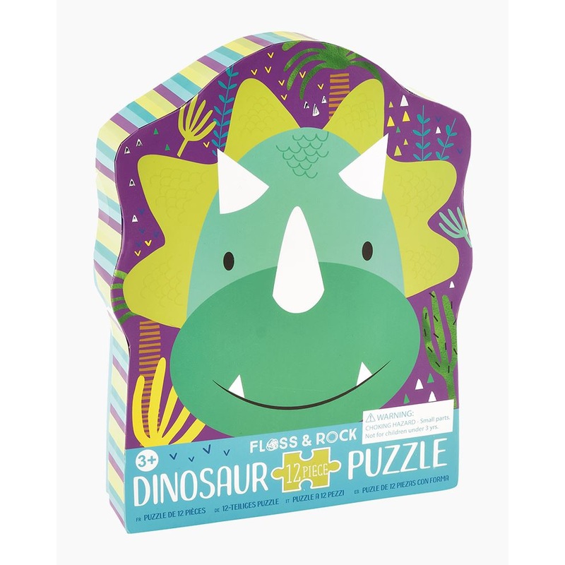 Floss & Rock Dinosaur Puzzle- Stegosaurus- 12pcs