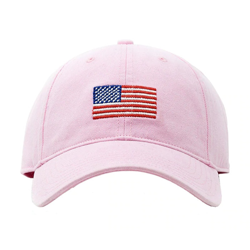Harding Lane Baseball Hat Flag on Light Pink