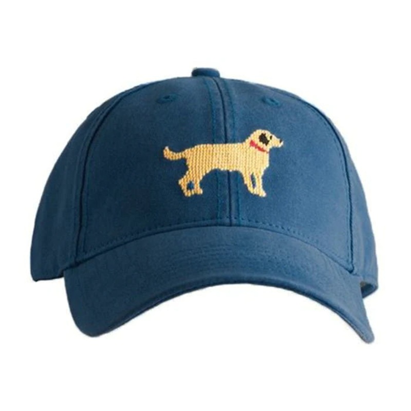 Harding Lane Baseball Hat Yellow Lab On Navy