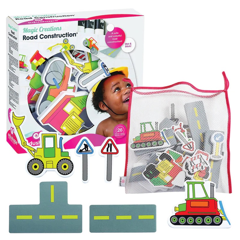 Magic Creations Foam Bath Fun - Road Construction Set